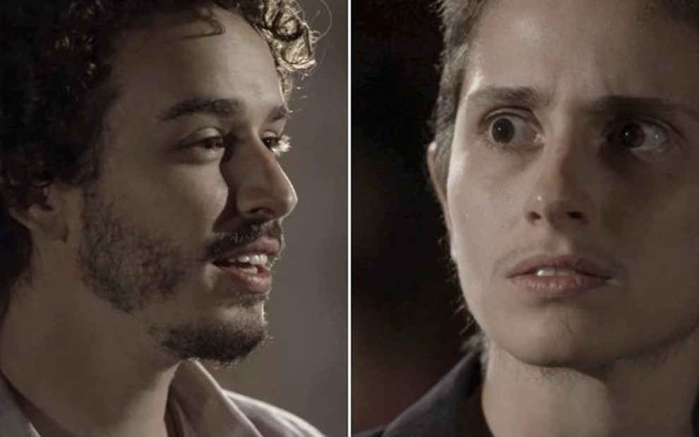 Cláudio (Gabriel Stauffer) e Ivan (Carol Duarte) se reencontram em A Força do Querer: climão - Fotos: Divulgação/TV Globo