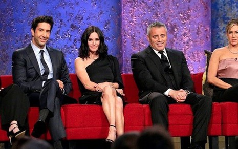 Elenco de Friends reunido pela primeira vez em 12 anos na gravação de especial da NBC - Divulgação/NBC