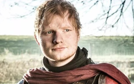 Ed Sheeran apareceu em Game of Thrones como um soldado cantor e dividiu os fãs da série - Divulgação/HBO