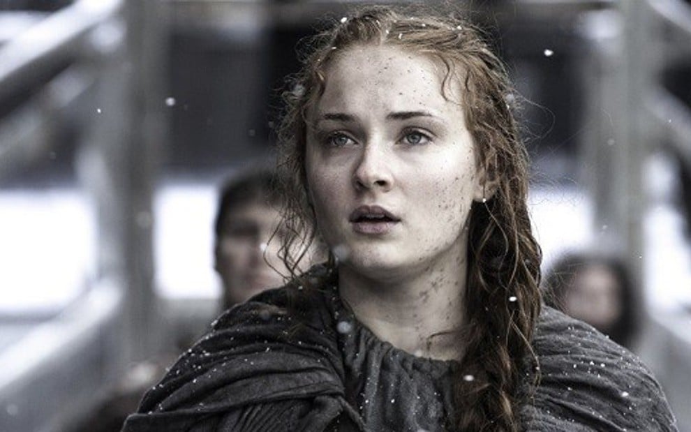 A atriz Sophie Turner em Game of Thrones; série líder em pirataria passa em branco na TV - Divulgação/HBO