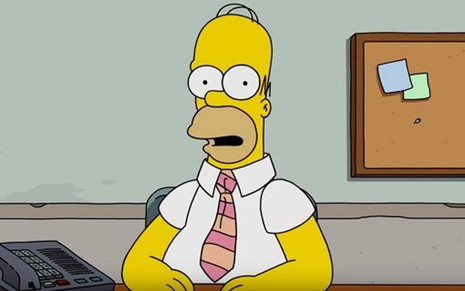 O personagem Homer Simpson em vídeo no qual pede desculpas por falha em episódio - Reprodução/Fox