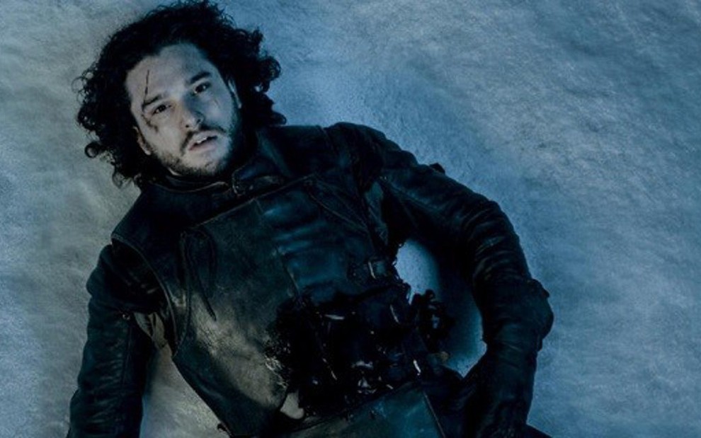 O ator Kit Harington em cena do último episódio da quinta temporada de Game of Thrones - Reprodução/HBO
