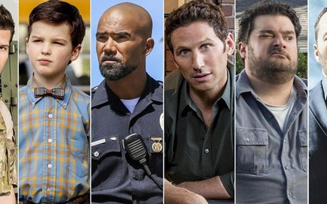 As novas séries da rede CBS terão este visual: só homens nos papéis de protagonistas - Montagem/EW/Divulgação/CBS