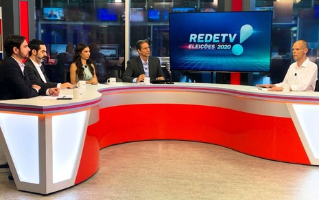 Mauro Tagliaferri, Silvio Navarro, Amanda Klein, Luís Ernesto Lacombe entrevistam Bruno Covas na RedeTV!