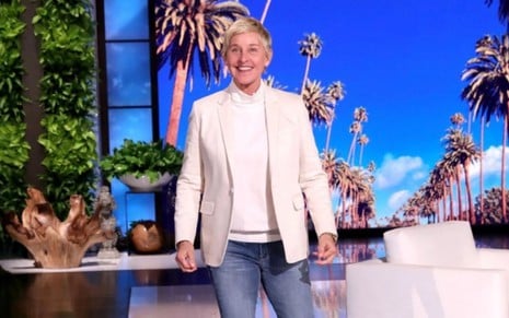 Ellen DeGeneres durante edição do The Ellen DeGeneres Show