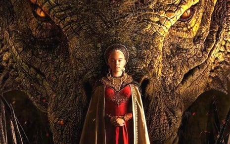 Cartaz da série A Casa do Dragão, da HBO