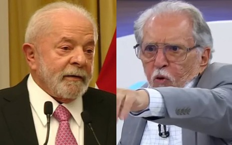 Luiz Inácio Lula da Silva (à esquerda) e Carlos Alberto de Nóbrega (à direita)