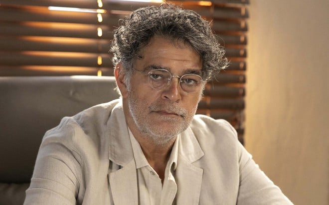 Eduardo Moscovis como Ariosto na novela No Rancho Fundo - MANOELLA MELLO/TV GLOBO