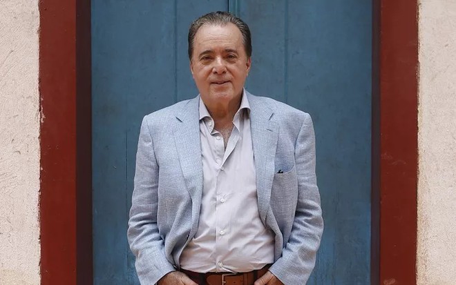 Tony Ramos como o ambicioso empresário Olavo na novela O Sétimo Guardião - Fabiano Battaglin/TV Globo