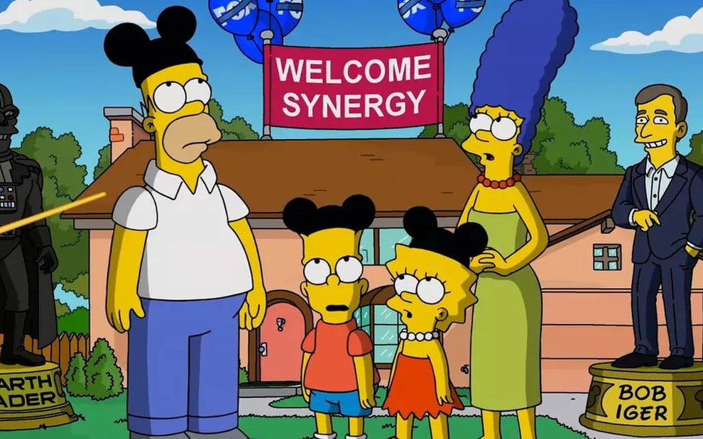 A família Simpson agora faz parte da Disney: 'Bem-vinda, sinergia', diz a faixa exibida em trailer - Reprodução/Fox