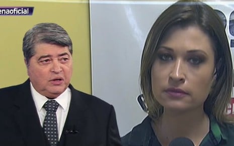 José Luiz Datena interage com Bruna Drews em link no Brasil Urgente: elogios viraram processo judicial - Reprodução/Band