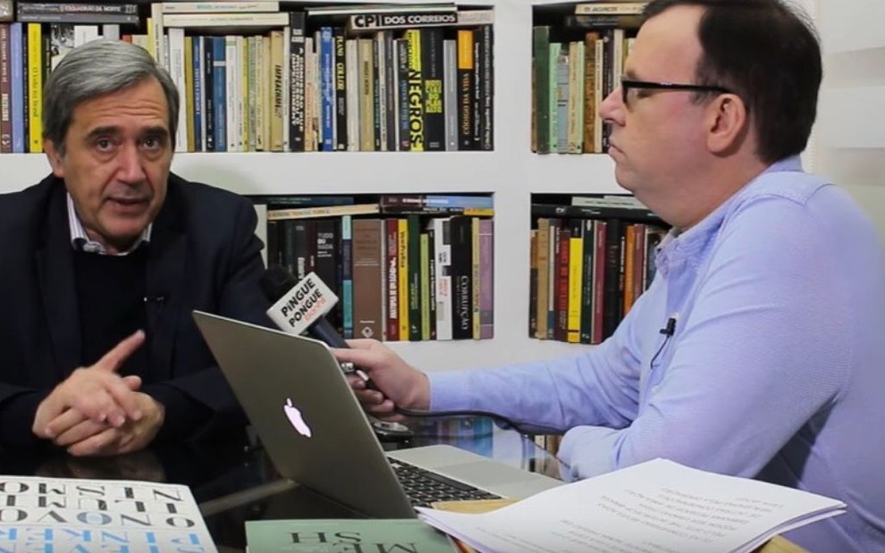 O historiador Marco Antonio Villa em entrevista para o canal do YouTube do jornalista Marcelo Bonfá - Reprodução/YouTube