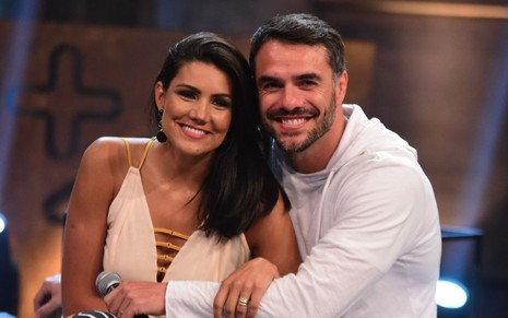Mariana Felício e Daniel Saullo na final do Power Couple; casal perdeu para Nicole Bahls e Marcelo Bimbi - FOTOS: LEO FRANCO/AGNEWS