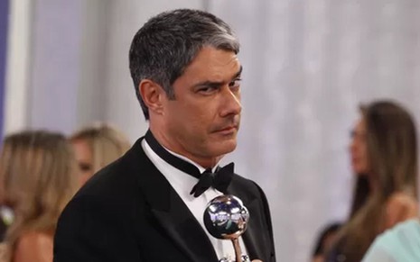 William Bonner na premiação dos melhores de 2013 realizada pelo Domingão do Faustão - Divulgação/TV Globo