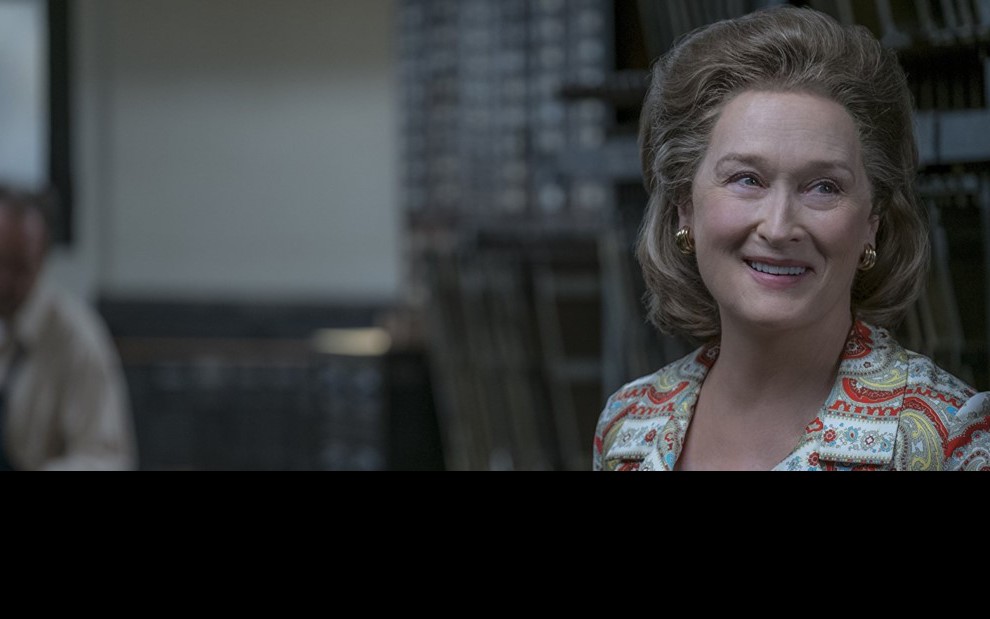 Meryl Streep em cena do filme The Post, filme que lhe rendeu uma indicação ao Oscar; e já disponível no Now - NIKO TAVERNISE/TWENTIETH CENTURY FOX