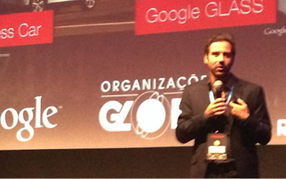 Marco Bebiano, diretor de desenvolvimento de agências do Google Brasil, em evento em São Paulo - Daniel Castro/NTV