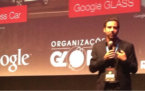 Marco Bebiano, diretor de desenvolvimento de agências do Google Brasil, em evento em São Paulo - Daniel Castro/NTV