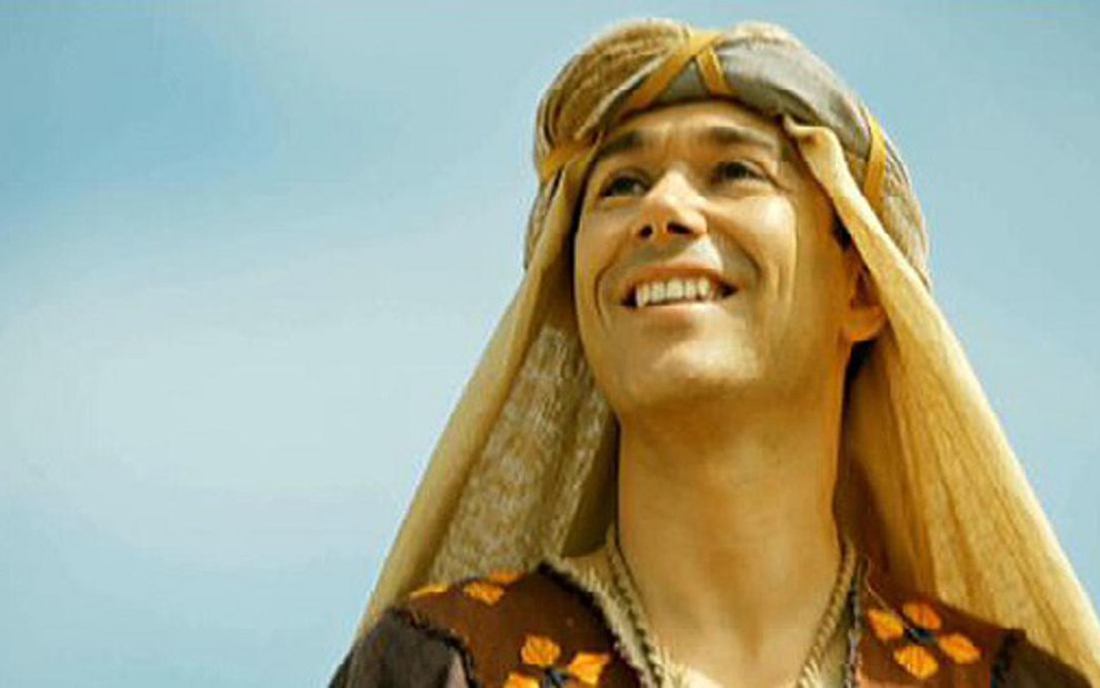 José (Ângelo Paes Leme), em cena do capítulo final da minissérie José do Egito, da Record - Reprodução/TV Record