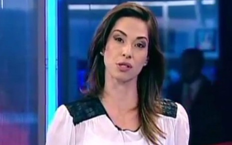 Neila Medeiros, apresentadora do SBT Notícias, que marcou seu pior índice nesta segunda (21) - Reprodução da TV/SBT