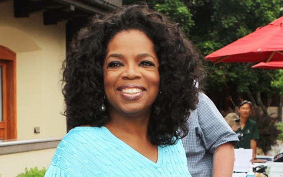 A apresentadora Oprah Winfrey em uma de suas casas nos Estados Unidos - Divulgação