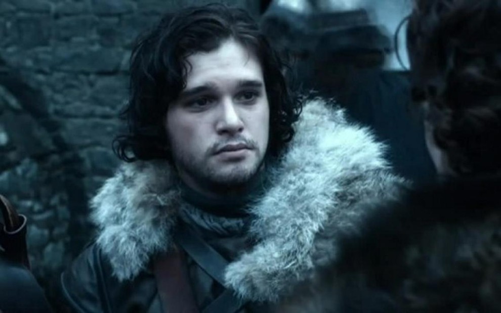 Kit Harginton (Jon Snow) em Game of Thrones; quarto ano da série bateu recorde de audiência nos EUA - Divulgação/HBO