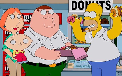 Os Griffins encontram Homer Simspon em episódio especial de Uma Família da Pesada - Divulgação/FX