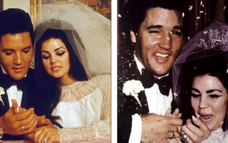 Elvis e Priscilla planejavam casar na mansão da Califórnia, mas acabaram trocando alianças em Las Vegas - Reprodução/Daily Mail