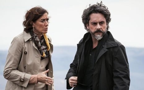 Lilia Cabral (Maria Marta) e Alexandre Nero (José Alfredo) em cena da novela Império, da Globo - Divulgação/TV Globo