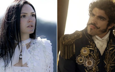Anna (Isabelle Drummond) ficará irada com dom Pedro (Caio Castro) em Novo Mundo - Reprodução/Globo