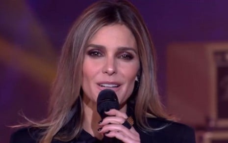 A apresentadora Fernanda Lima durante a final do reality show SuperStar no último domingo - Reprodução/Globo
