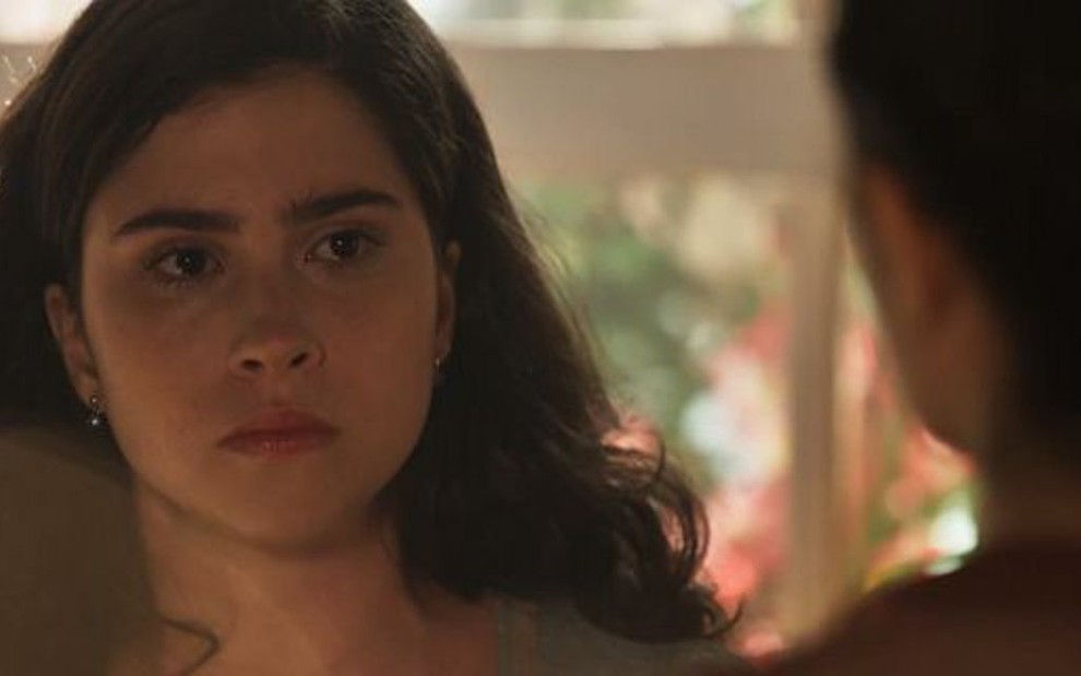 Tereza (Olivia Torres) enfrentará Delfina (Letícia Sabatella) em cena de Tempo de Amar - Reprodução/TV Globo