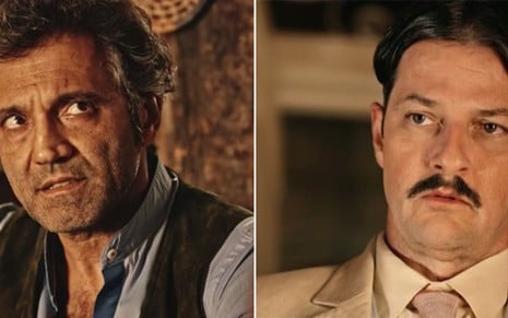 Domingos Montagner (Santo) e Marcelo Serrado (Carlos Eduardo) em cenas de Velho Chico - Reprodução/TV Globo