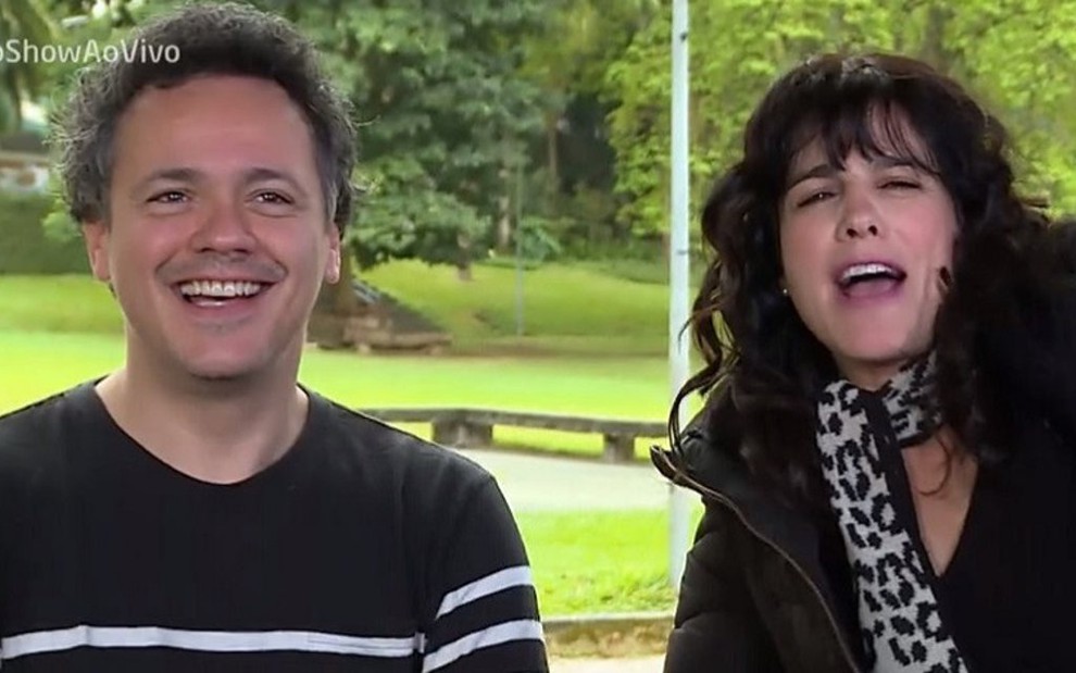 Danton Mello e Karina Barum se reencontram após 20 anos para quadro do Vídeo Show - Reprodução/TV Globo