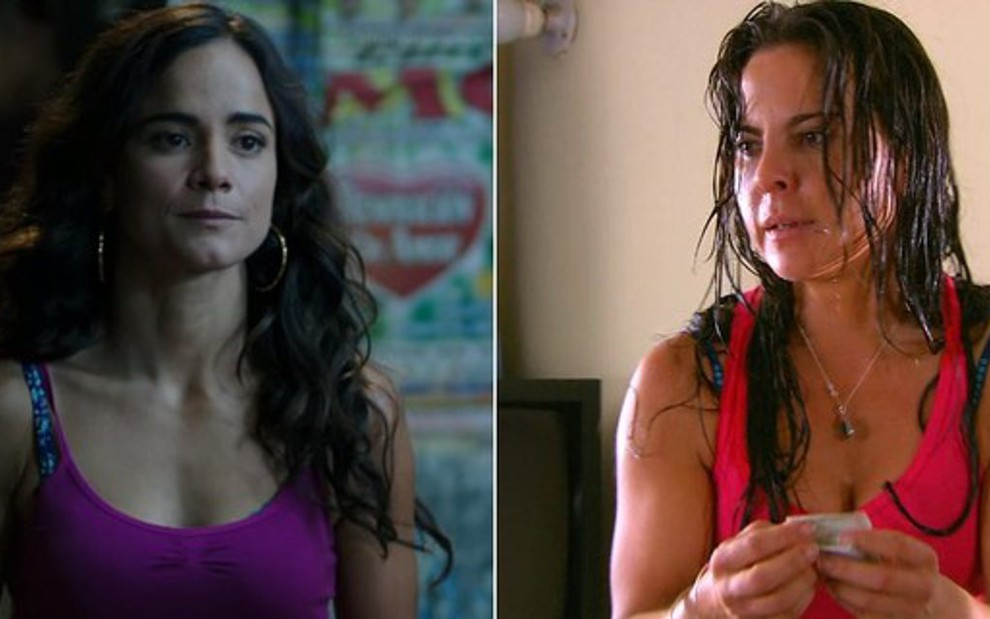 Alice Braga e Kate Del Castillo vivem Teresa Mendoza na série e na novela b...