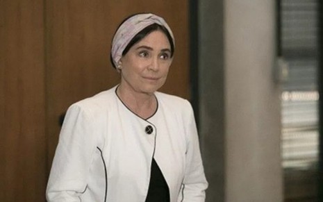 Regina Duarte em cena de A Lei do Amor, no ano passado: atriz fará ponta na novela das sete - Divulgação/TV Globo