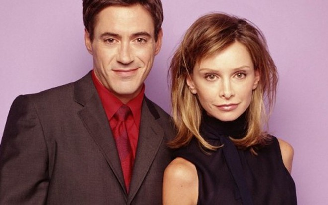 Robert Downey Jr. e Calista Flockhart na série Ally McBeal: ele era viciado; ela, anoréxica - Fotos de Divulgação/Fox