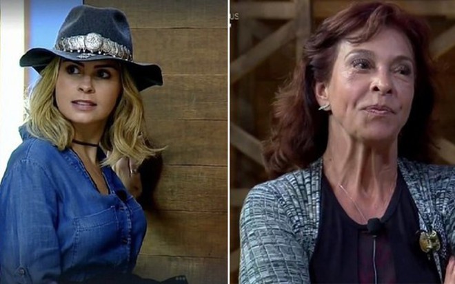 Ana Paula Renault e Vida Vlatt se desentenderam durante a gravação do Programa do Porchat - REPRODUÇÃO/RECORD TV