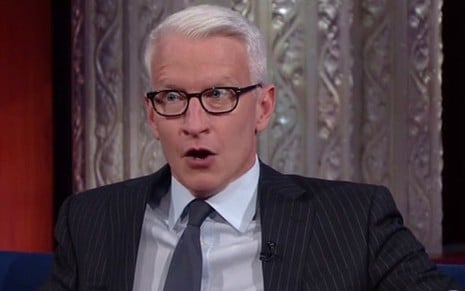 O âncora da CNN Anderson Cooper em entrevista para talk show dos EUA, ontem (24) - Reprodução/CBS
