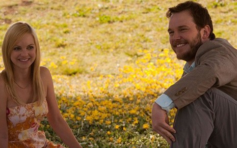 Os atores Anna Faris e Chris Pratt em cena do filme Para Maiores, de 2013 - Divulgação/Relativity Media