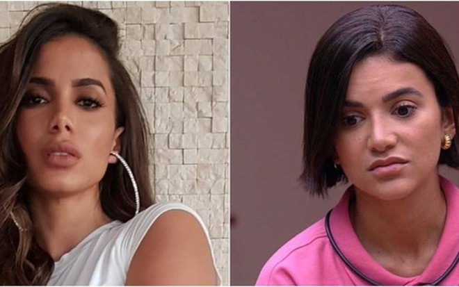 Reprodução de imagem de Anitta e Manu Gavassi, participante do Big Brother Brasil 20