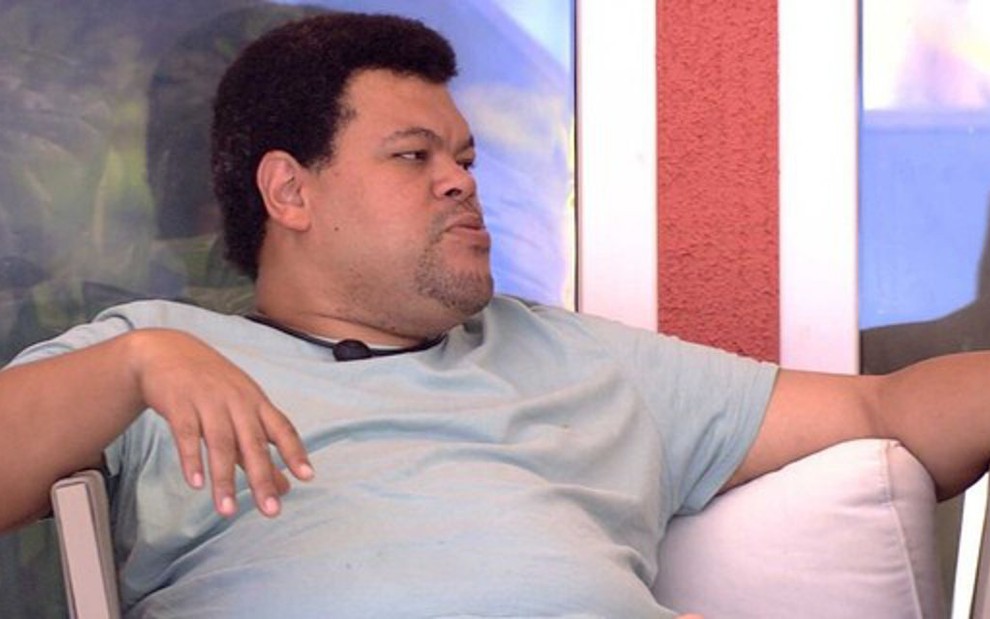 Reprodução de imagem de Babu Santana em conversa no Big Brother Brasil 20