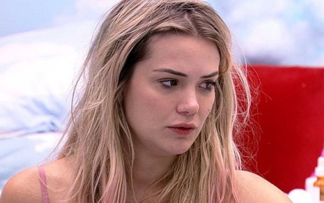 Reprodução de imagem de Marcela Mc Gowan triste, uma das participantes do Big Brother Brasil 20