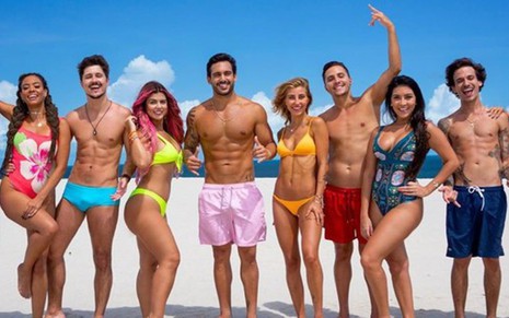 Imagem de divulgação do elenco que iniciará a sexta temporada do De Férias com o Ex, da MTV