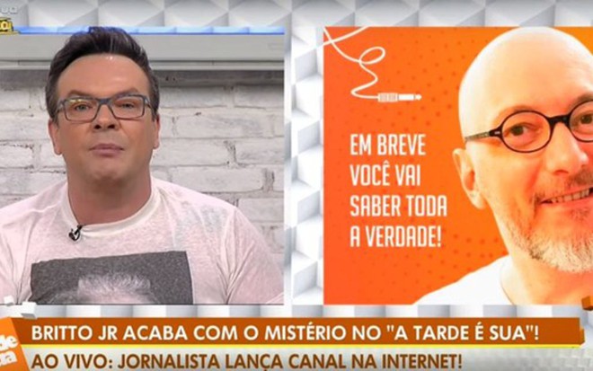Reprodução de imagem de Felipeh Campos e Britto Jr no A Tarde É Sua desta quinta-feira