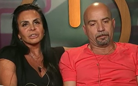 Gretchen e Carlos Marques em participação no Power Couple Brasil, da Record
