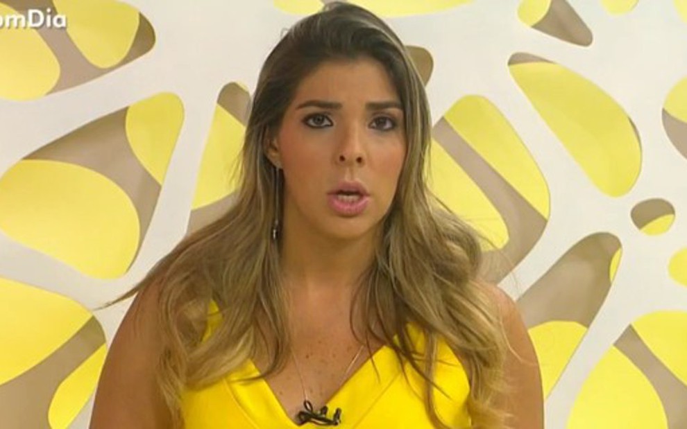 Silvana Freire no estúdio do Bom Dia Sábado, da TV Bahia, afiliada da Globo