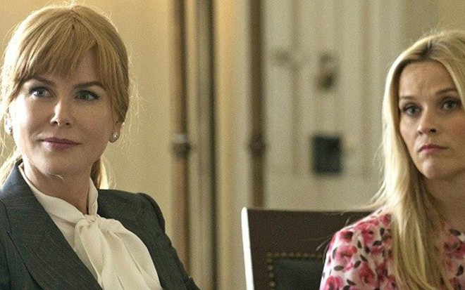 As atrizes Nicole Kidman (à esq.) e Reese Witherspoon em cena de Big Little Lies - Divulgação/HBO