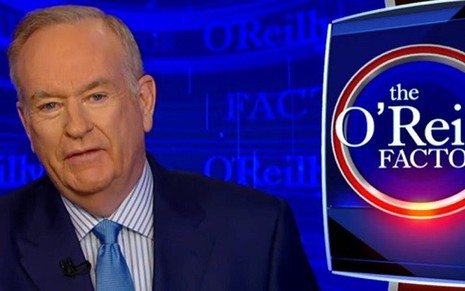 O jornalista Bill O'Reilly no comando do seu programa no canal Fox News - Reprodução/Fox News