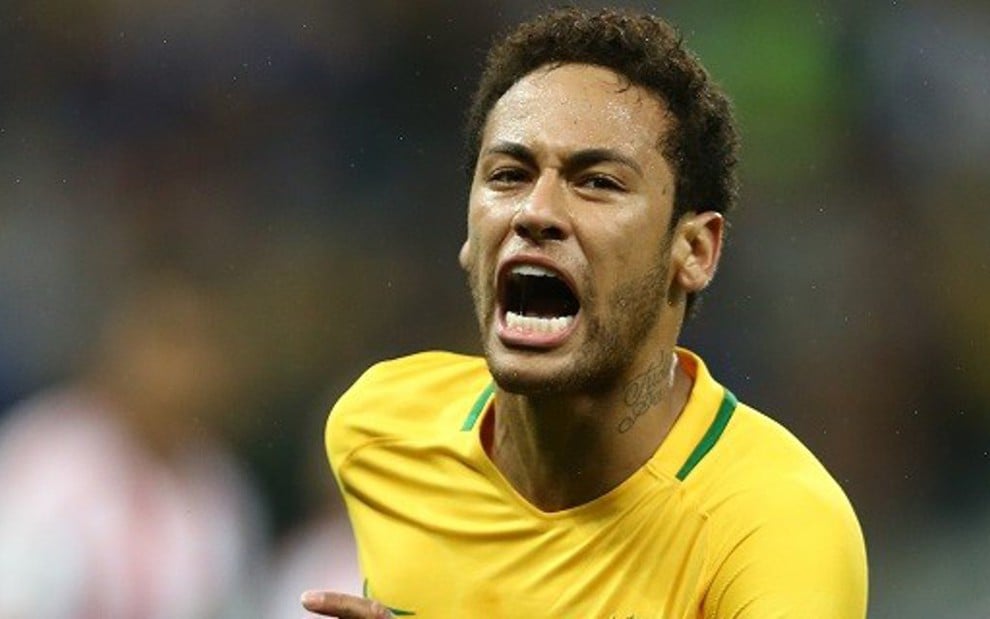 O jogador Neymar em partida do Brasil contra o Paraguai: astro da Globo em 2018 - Divulgação/CBF