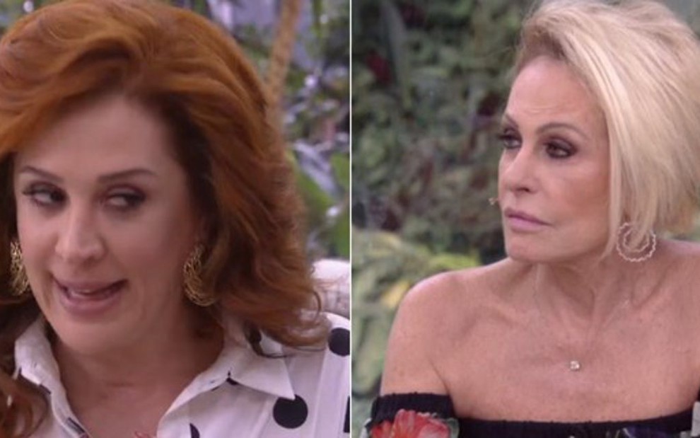 Claudia Raia mandou uma indireta para Ana Maria Braga sobre o vício da apresentadora em cigarro - REPRODUÇÃO/TV GLOBO